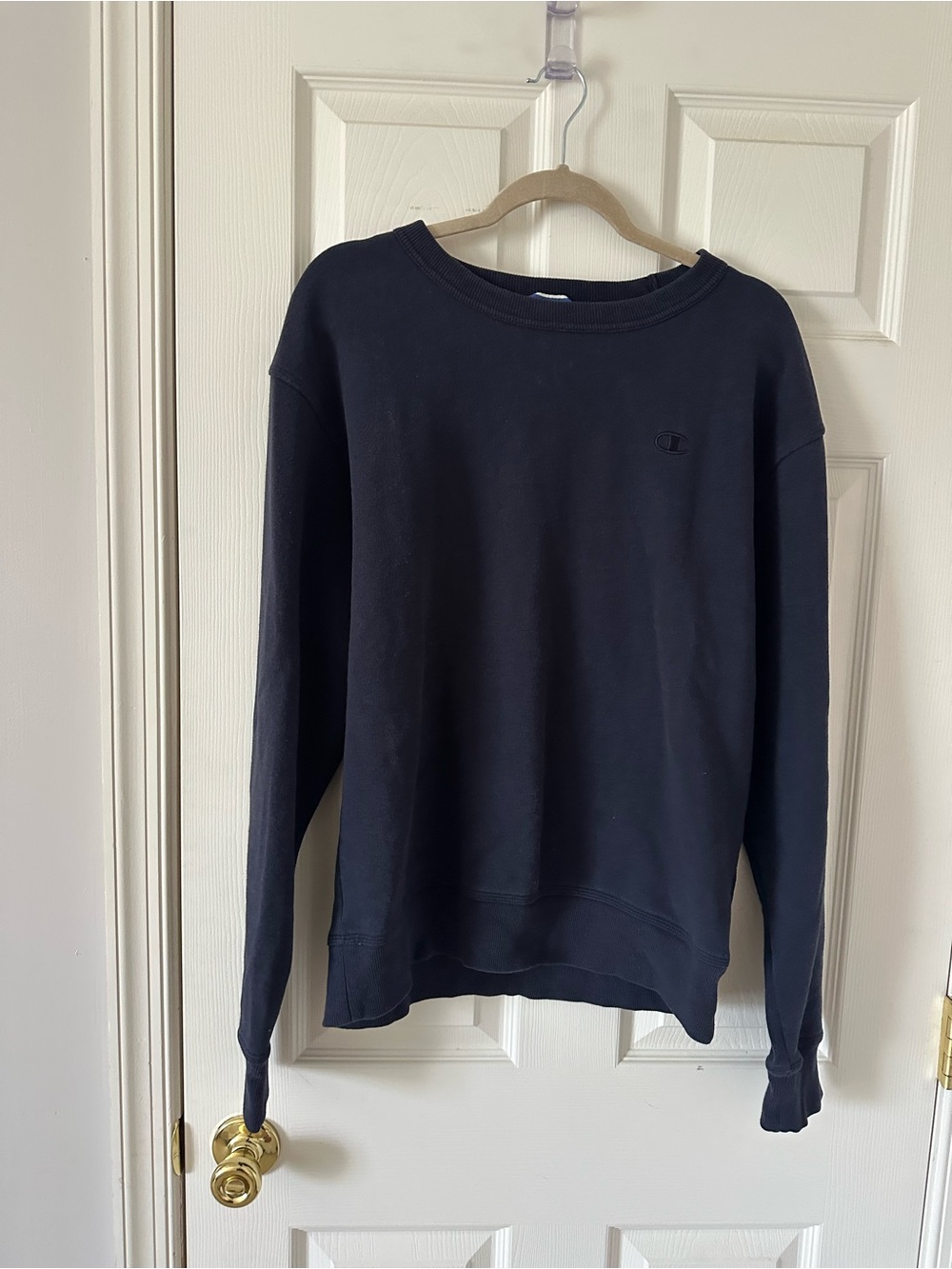 Champion Navy Blue Women's Crewneck Sweatshirt